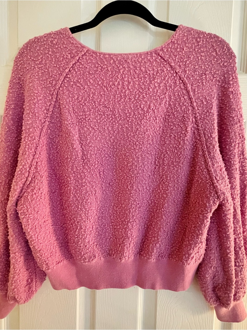 Free People Bouclé V-Neck Sweatshirt - Picture 3 of 5